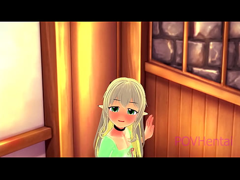 ❤️ (Trap) Bidh maighdeann Elvish gad chuideachadh gus d’ aghaidh a nighe. ☑ Pornografach leinn ☑